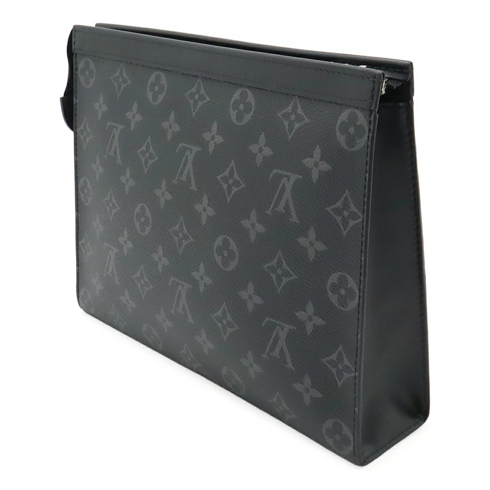 Louis Vuitton Eclipse Black Bag Shoulder Pochette Voyage Monogram Black